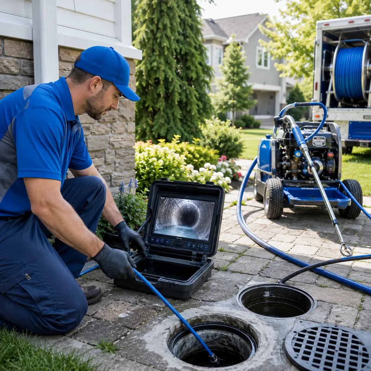 Outdoor drain cleaning professionals serving Preston Park, PA