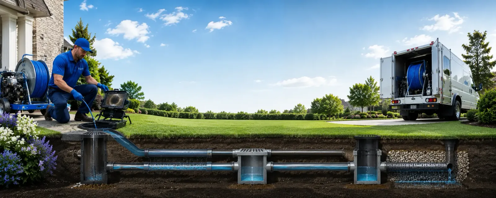 Outdoor drain cleaning information for Preston Park, PA